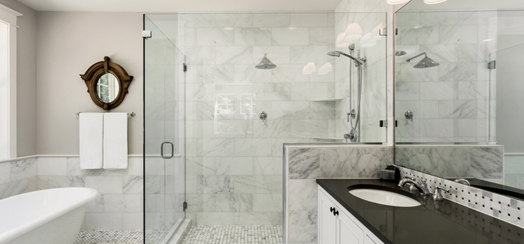 bathroom shower door installation in Inglewood