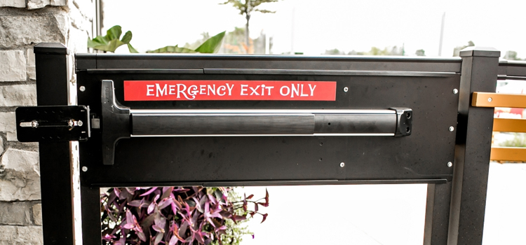 emergency push bar installation in Inglewood