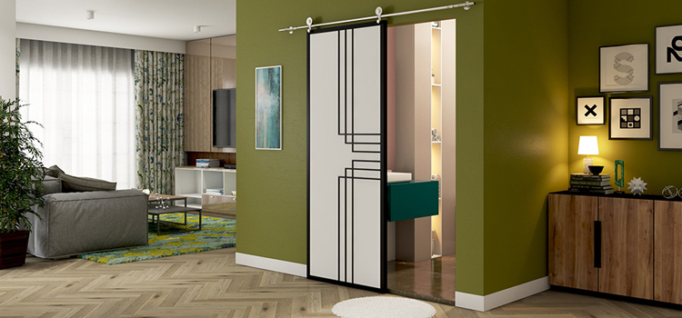 sliding bathroom door installation in Inglewood
